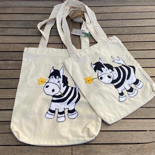 Stofftasche Zebra