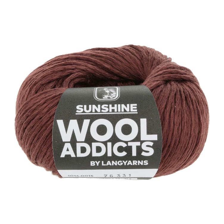 Sunshine Baumwolle merc.`rötliches braun`50g 95m Col15