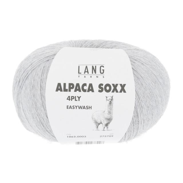 Alpaca Soxx 4-fach hellgrau mélange 100g 390m Col03