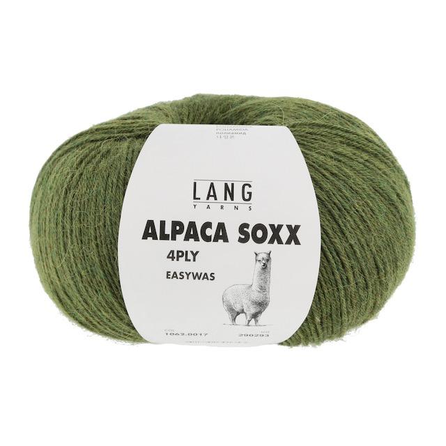 Alpaca Soxx 4-fach grün mélange 100g 390m Col17