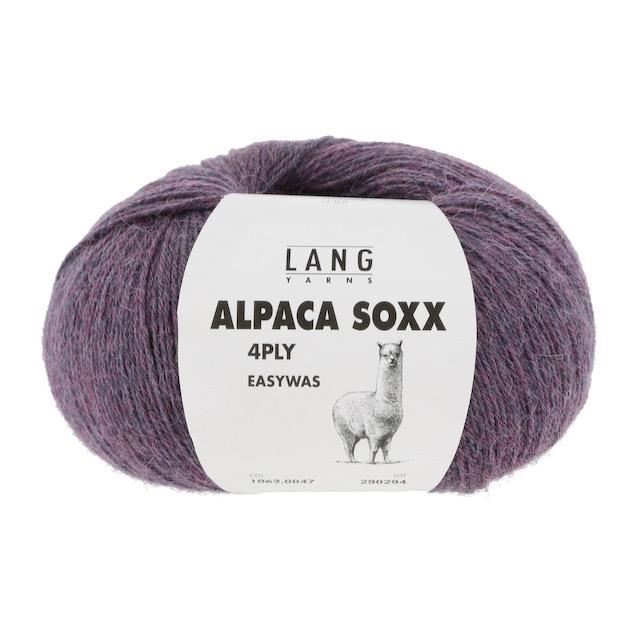 Alpaca Soxx 4-fach violett mélange 100g 390m Col47