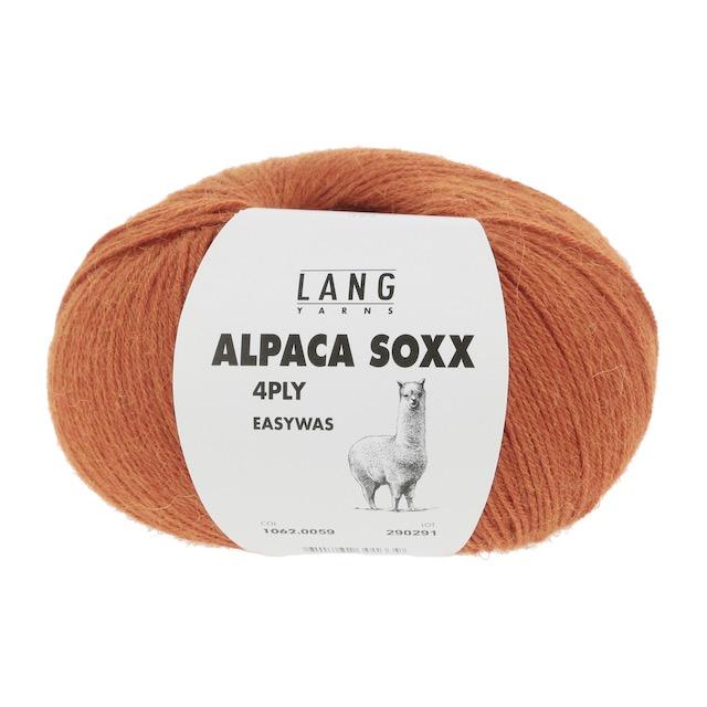 Alpaca Soxx 4-fach orange mélange 100g 390m Col59