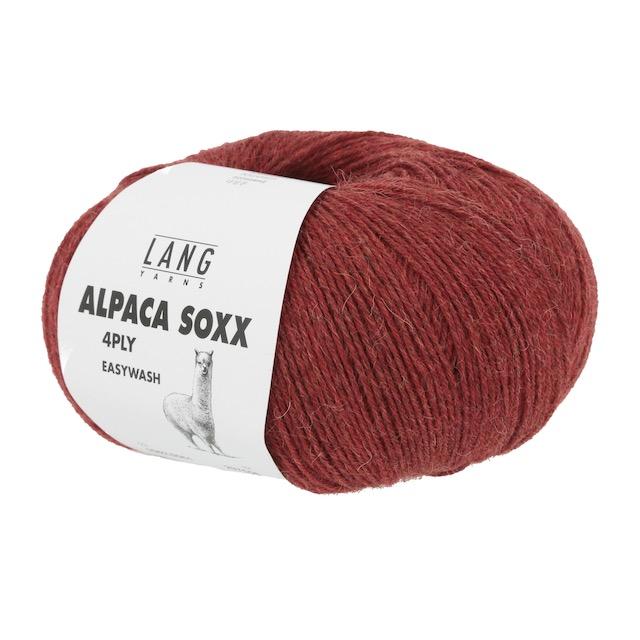 Alpaca Soxx 4-fach rot mélange 100g 390m Col61 - 4