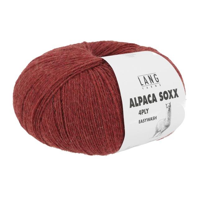 Alpaca Soxx 4-fach rot mélange 100g 390m Col61 - 1