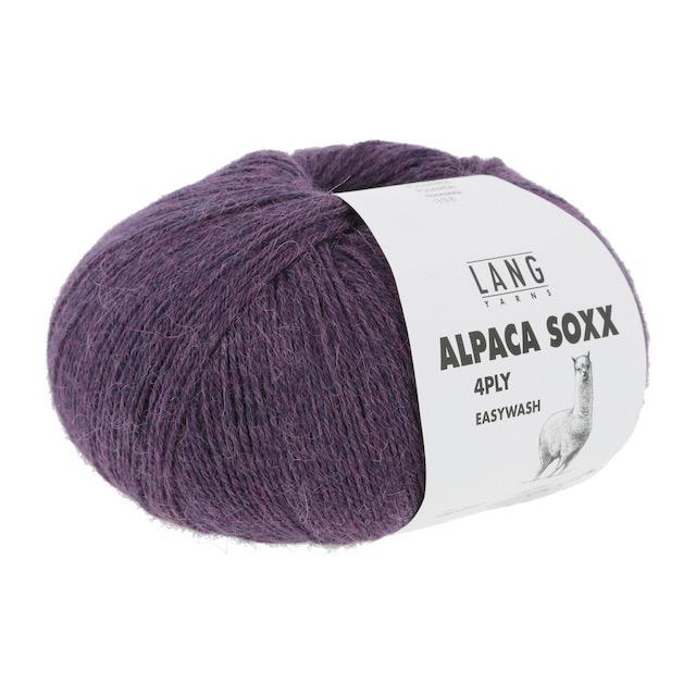 Alpaca Soxx 4-fach aubergine 100g 390m Col147 - 2