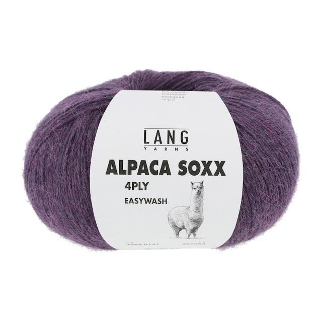 Alpaca Soxx 4-fach lila melange 100g 390m Col147