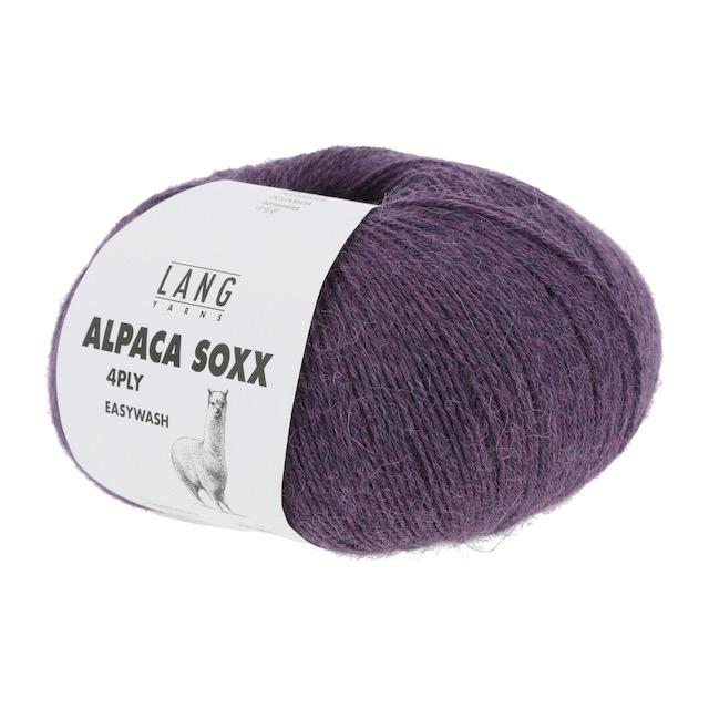 Alpaca Soxx 4-fach lila melange 100g 390m Col147 - 0