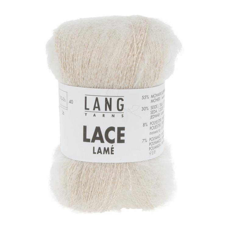 Lace Lamé Mohair (Superkid)/Seide weiss Col01