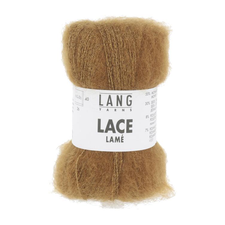 Lace Lamé Mohair nougat dunkel Col15