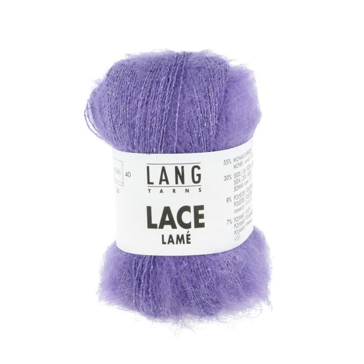 Lace Lamé Mohair flieder Col46