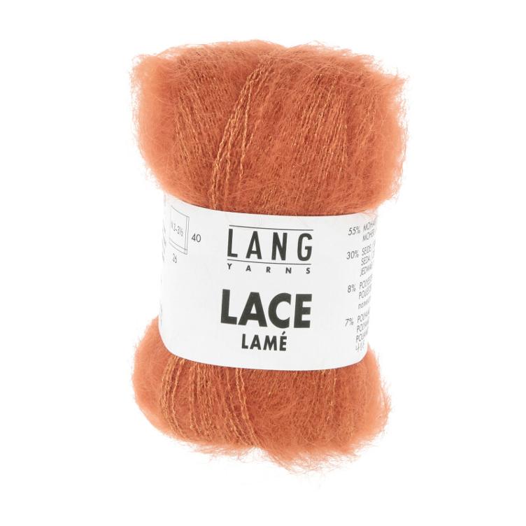 Lace Lamé Mohair orange Col59