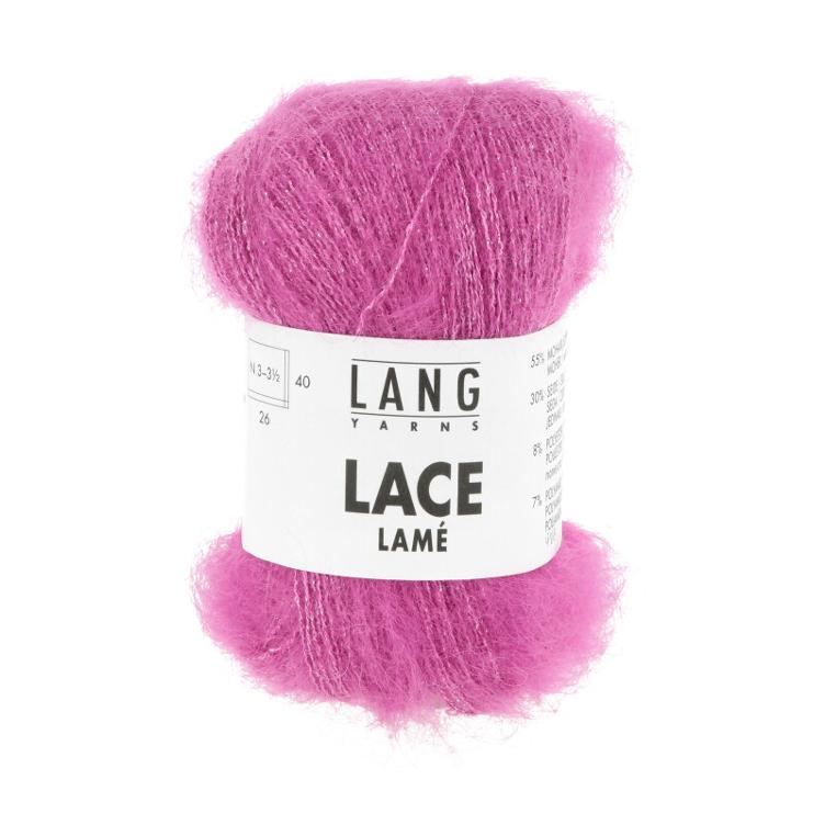 Lace Lamé Mohair pink Col85