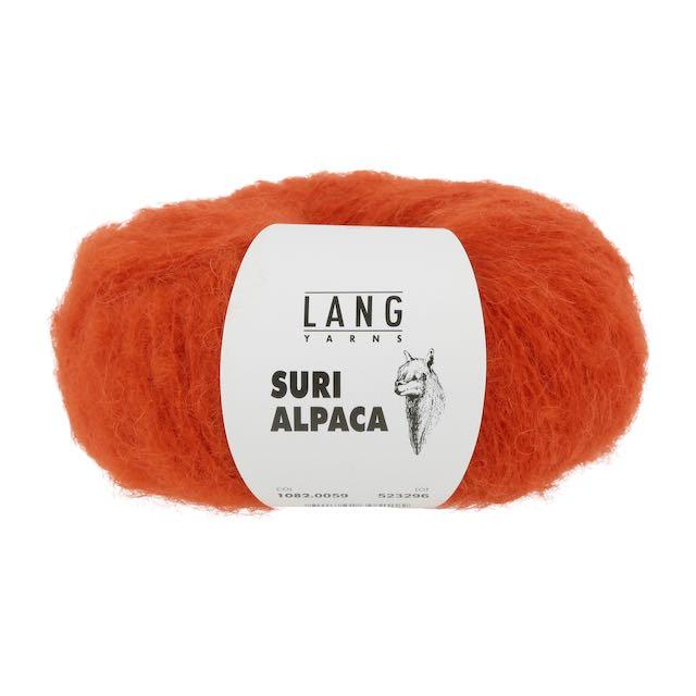 L Suri Alpaca orange Col59, 25g/100m