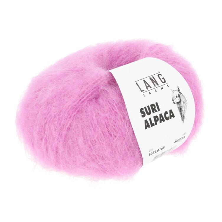 L Suri Alpaca pink-hell Col165, 25g/100m