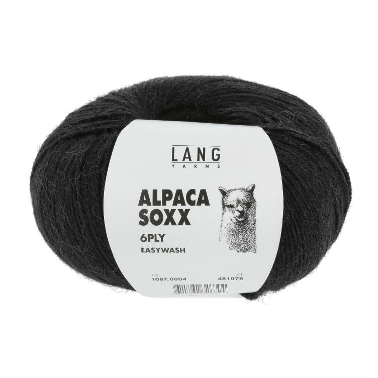 Alpaca Soxx 6-fach schwarz Col04 150g 390m