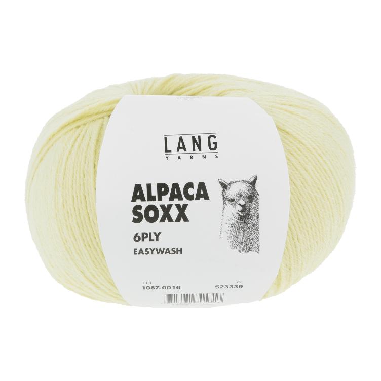 Alpaca Soxx 6-fach lindengrün/babygelb Col16 150g 390m