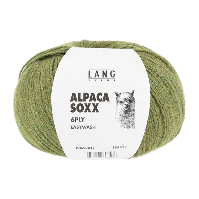Alpaca Soxx 6-fach grün mélange 150g 390m