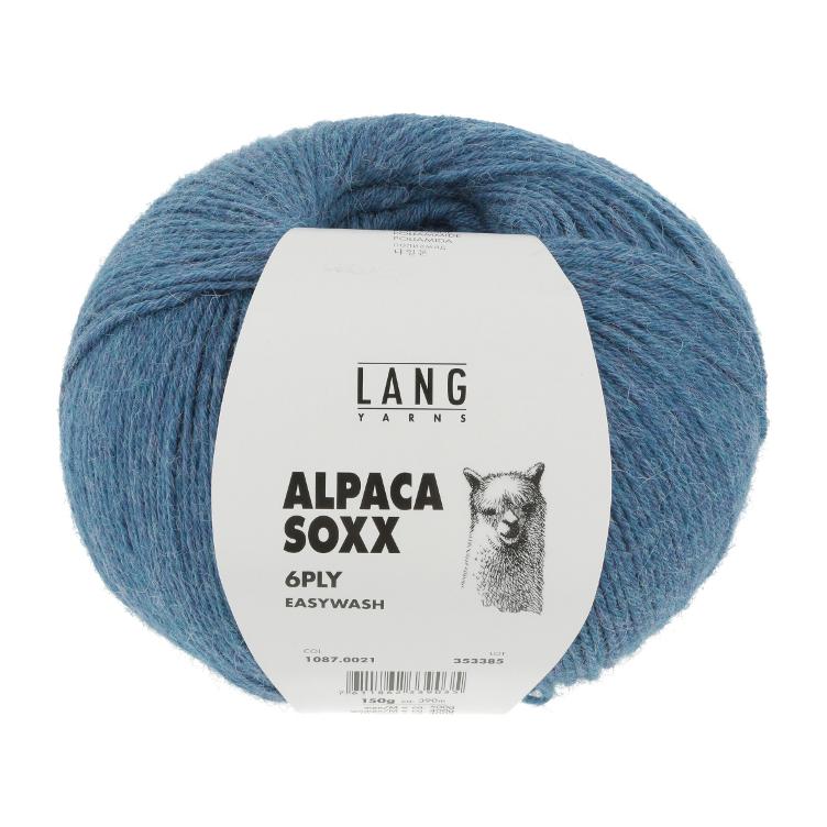 Alpaca Soxx 6-fach azur melange Col21 150g 390m