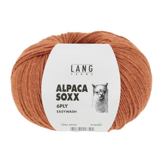 Alpaca Soxx 6-fach orange mélange 150g 390m