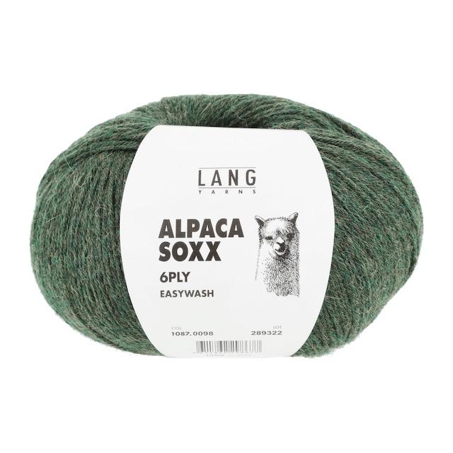 Alpaca Soxx 6-fach olive mélange 150g 390m Col98