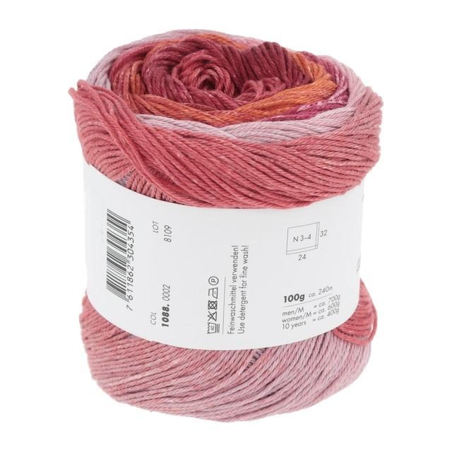 Quattro degrade fuchsia/rot/rosa 100g Col02 - 1