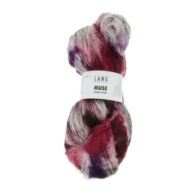 L Muse bunt (ecru/rot/violet) Col01Strang 100g 580m AH!!