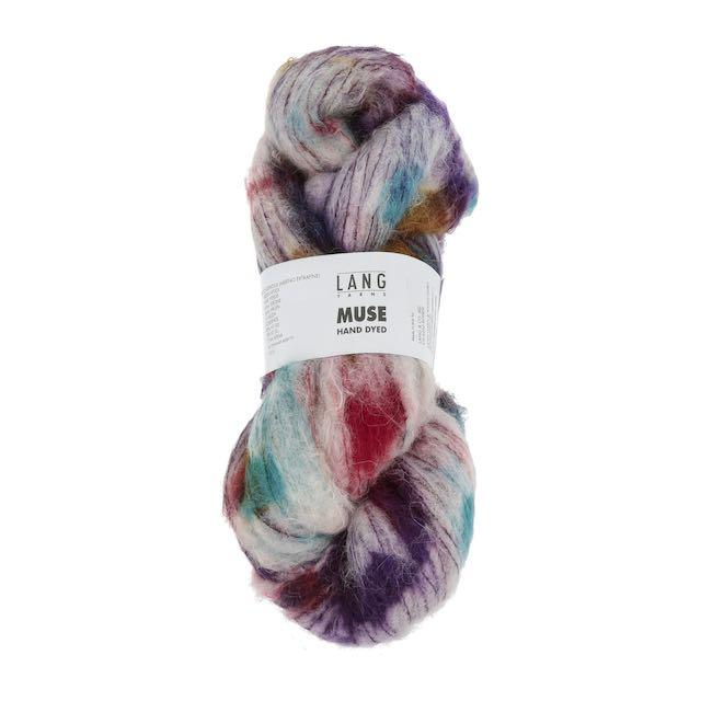 L Muse bunt (ecru/violet/olive) Col04 Strang 100g 580m AH!!