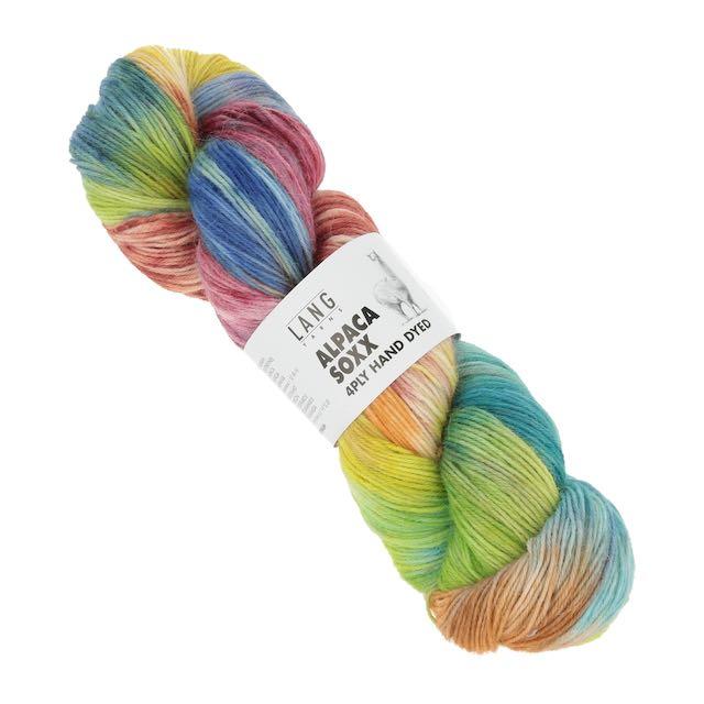 Alpaca soxx 4-fach handgefärbt Strang 100g ca390m Col02 AH!!
