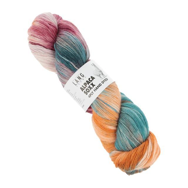 Alpaca soxx 4-fach handgefärbt Strang 100g ca390m Col06 AH!!
