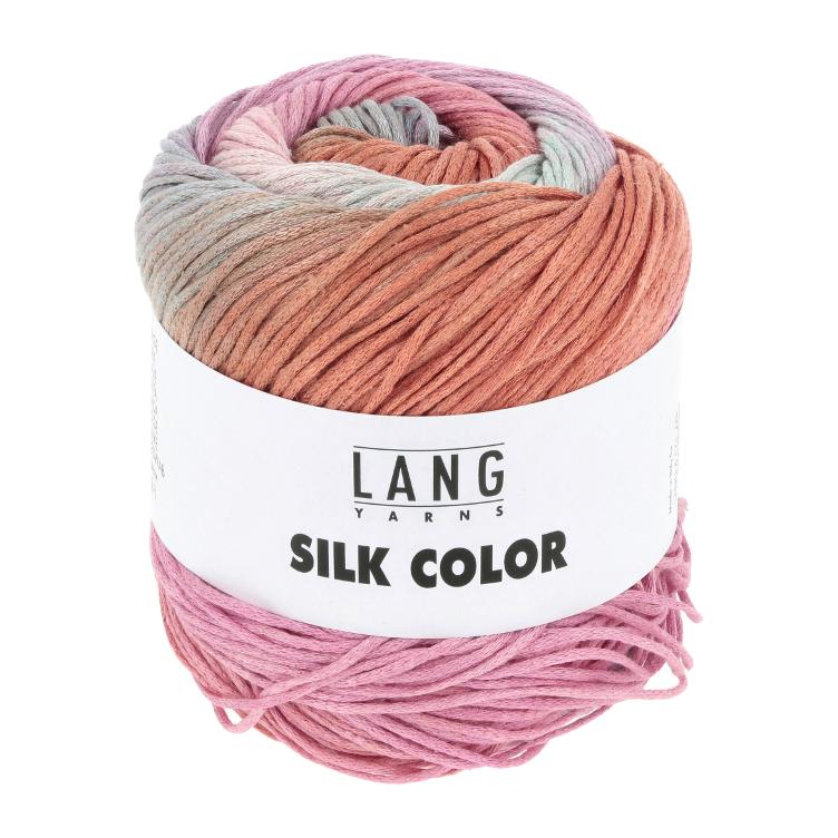 Silk color Col 01, 100g 260m (rosa/blau/türkies/orange)