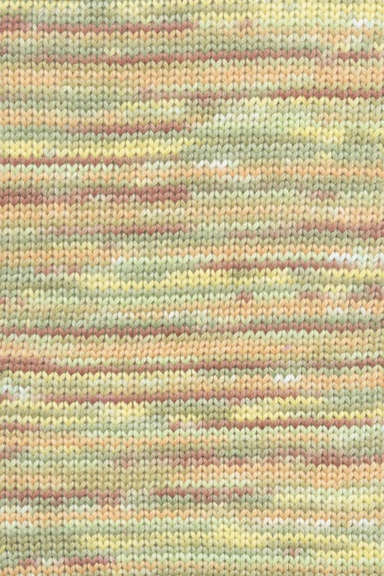 Lisboa Baumwolle gelb-olive-braun-orange 100g Col05 - 0
