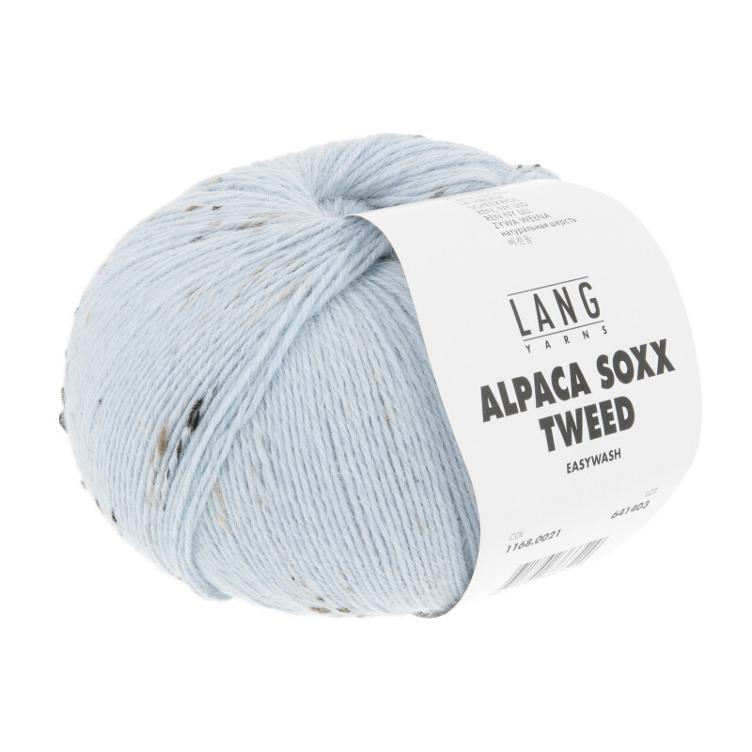 Alpaca soxx Tweed 4-fach Col21 hellblau