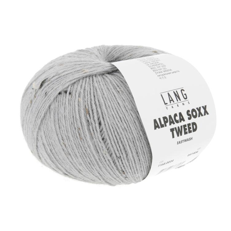 Alpaca soxx Tweed 4-fach Col24 grau