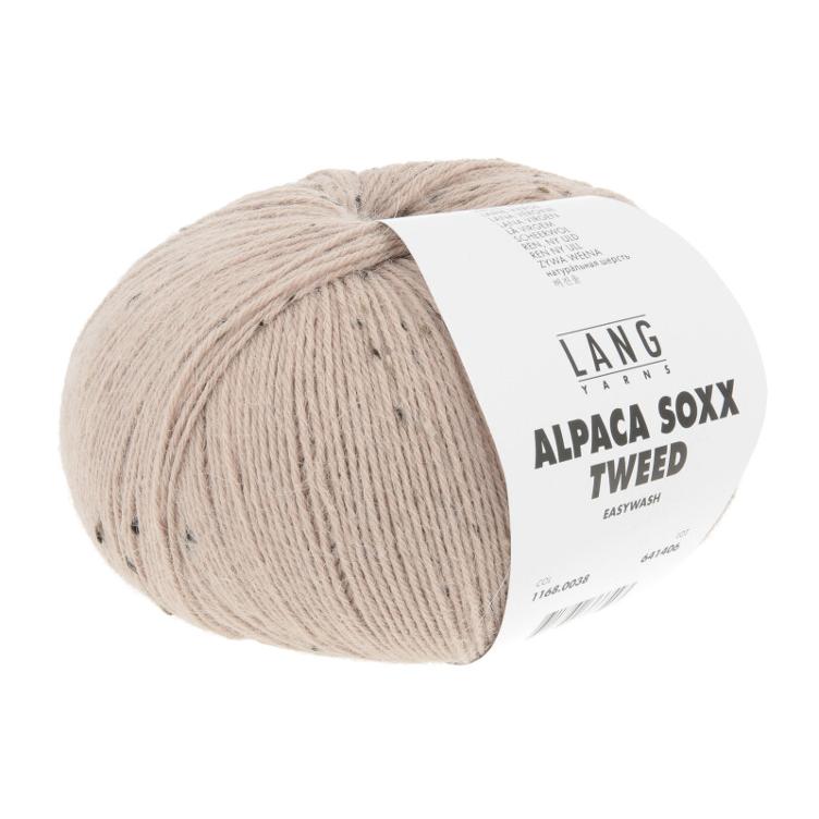 Alpaca soxx Tweed 4-fach Col38 haselnuss