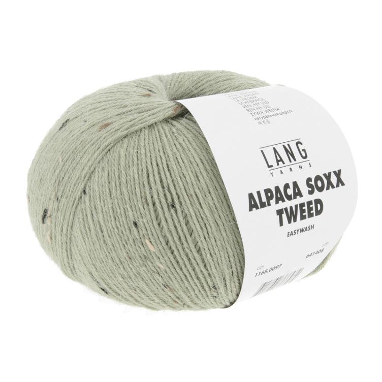 Alpaca soxx Tweed 4-fach Col97 olive