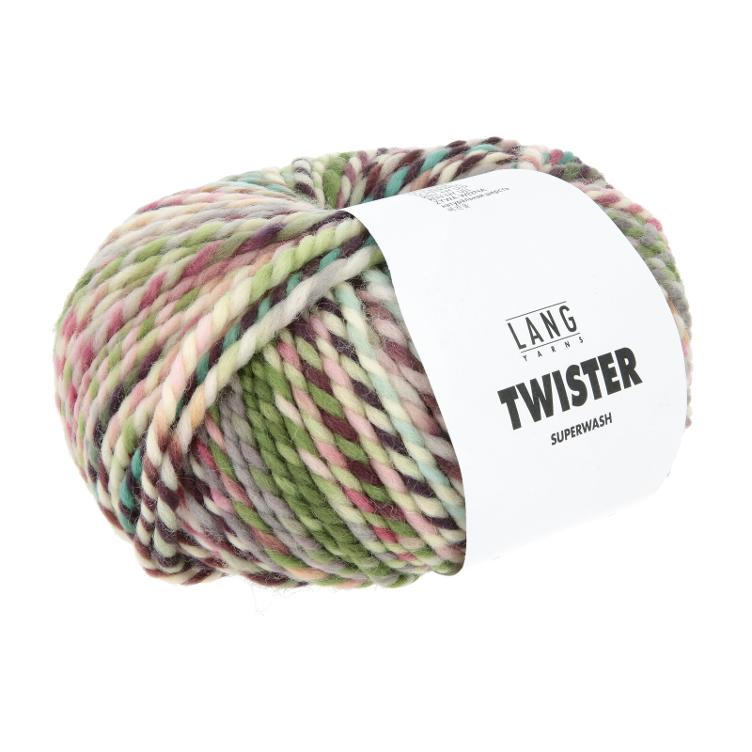 Twister Col03 100g tuerkis/grün/aubergine