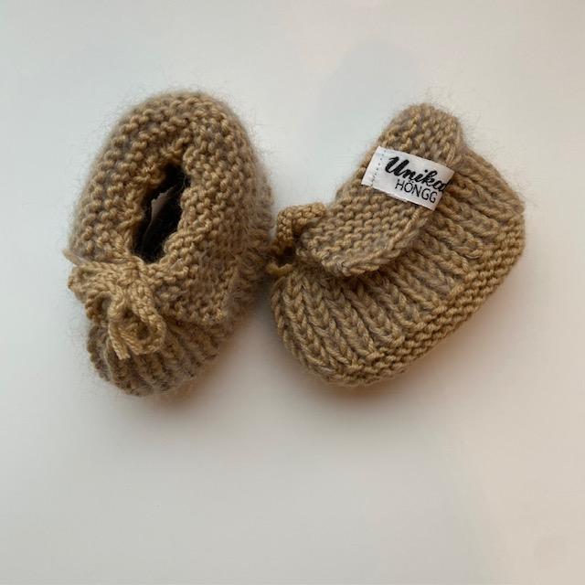 Babyfinkli WOLLE mit Mohair handgestrickt div. Farben - 0