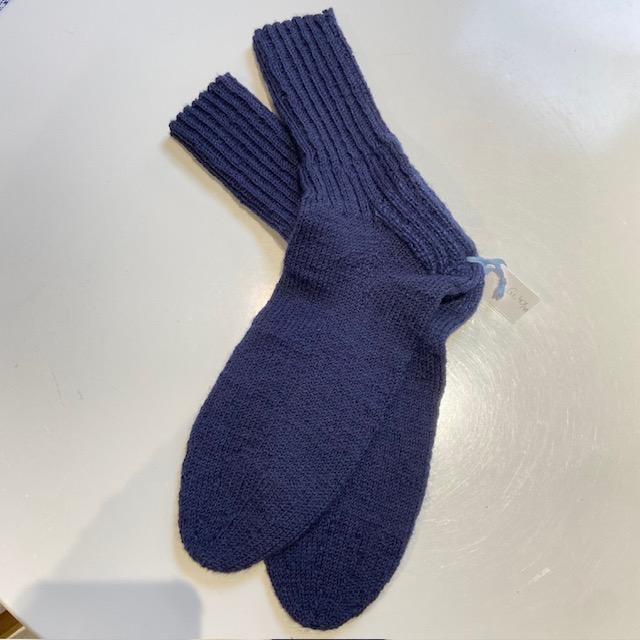Socken Handgestrickt Gr.40 dunkelblau