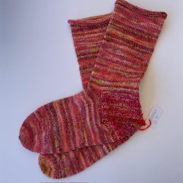 Socken Handgestrickt Gr.35 Footprint lockeres Bündli