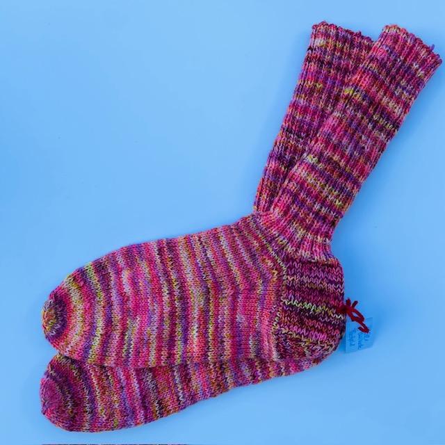 Socken Handgestrickt Gr.39/40 Footprint