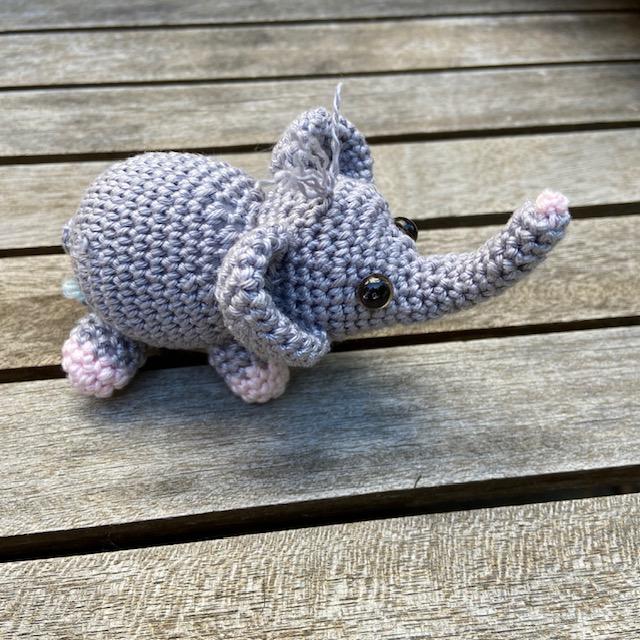 Häkelfiguren - Elefant/Tembo made by Lardori