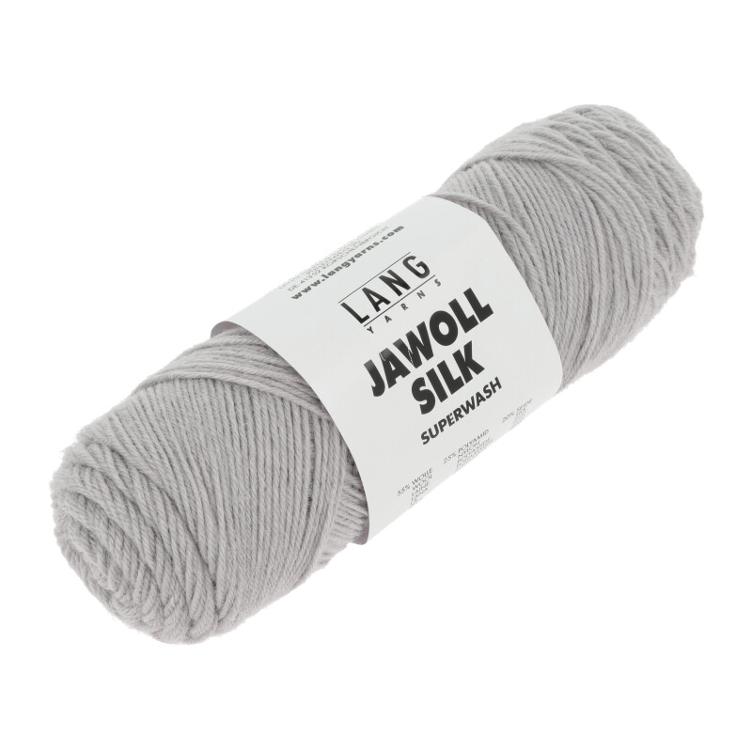 Jawoll Silk hellgrau melange 50g 200m,Col123