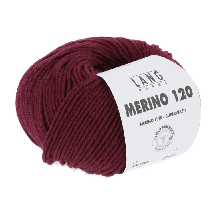 Merino 120 bordeaux 50g 120m