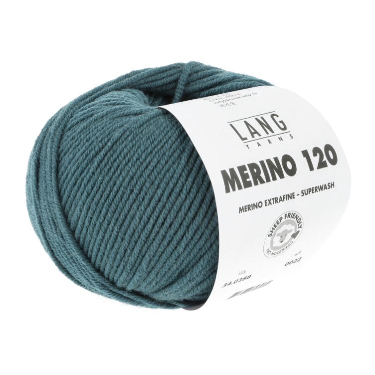Merino 120 petrol 50g 120m Col388
