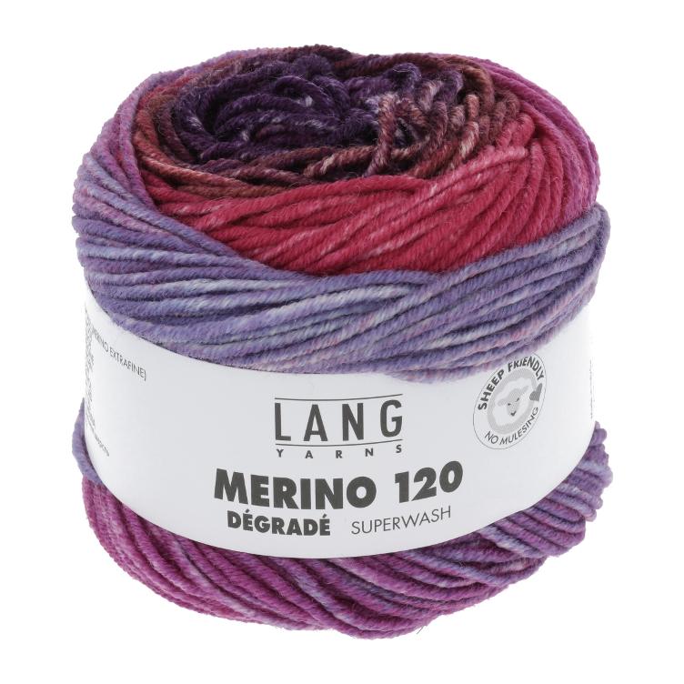 MERINO 120 DÉGRADÉ rot/violetCol004