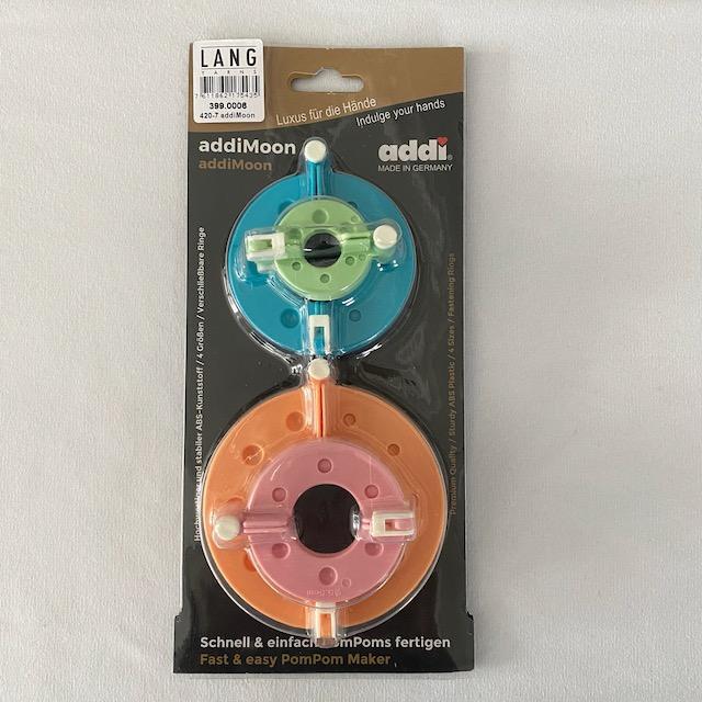 Addi Moon Pompom-Set 4 Grössen (Bommel-,Pommelmacher)
