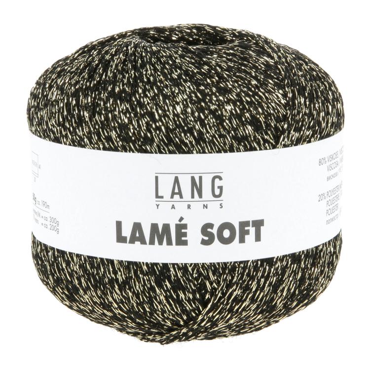 Lame soft Col104 schwarz - gold