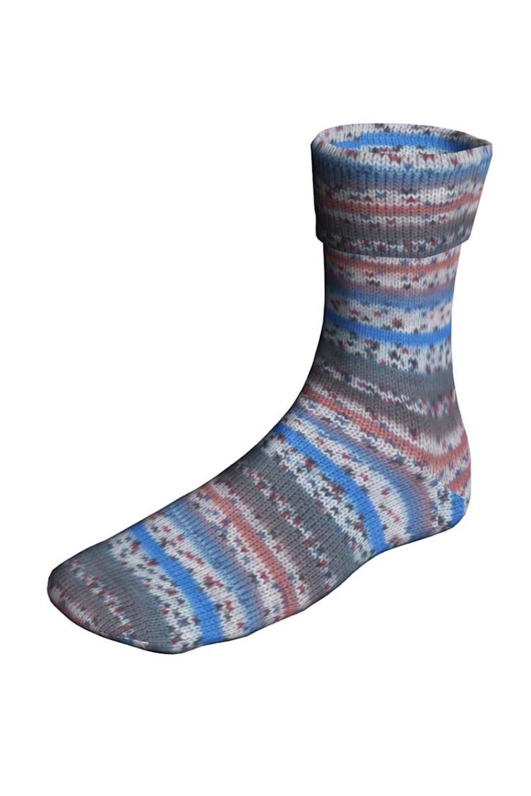 Super Soxx Bamboo Color 511 blaugr. 4-fach Sockenwolle