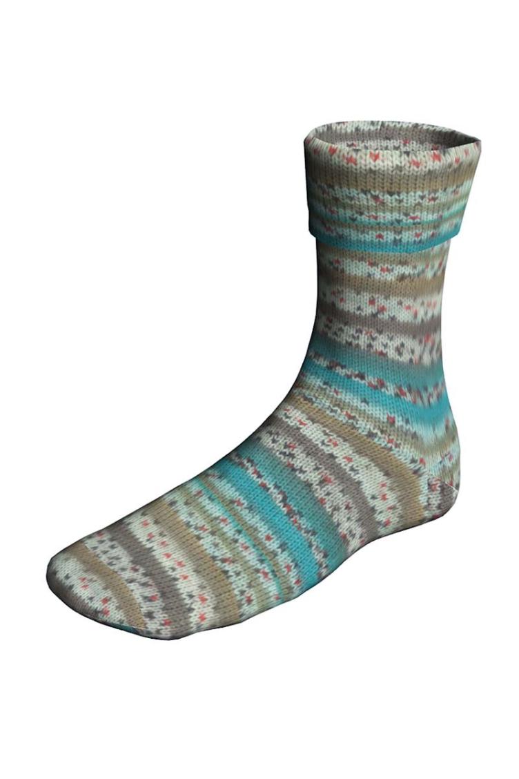 Super Soxx Bamboo Color 512 petrol 4-fach Sockenwolle - 0
