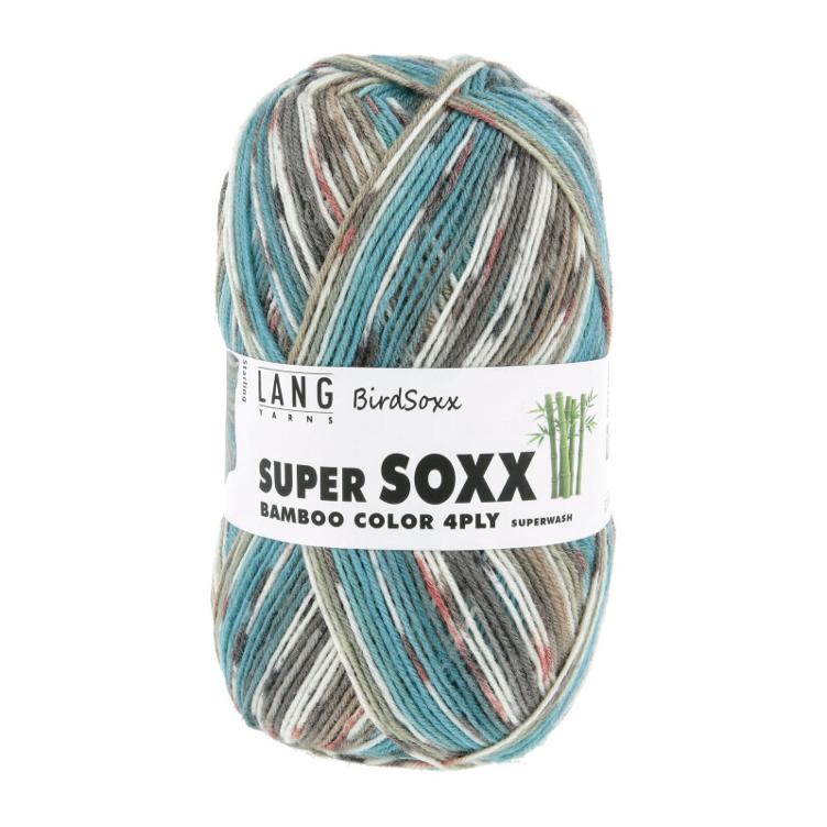 Super Soxx Bamboo Color 512 petrol 4-fach Sockenwolle